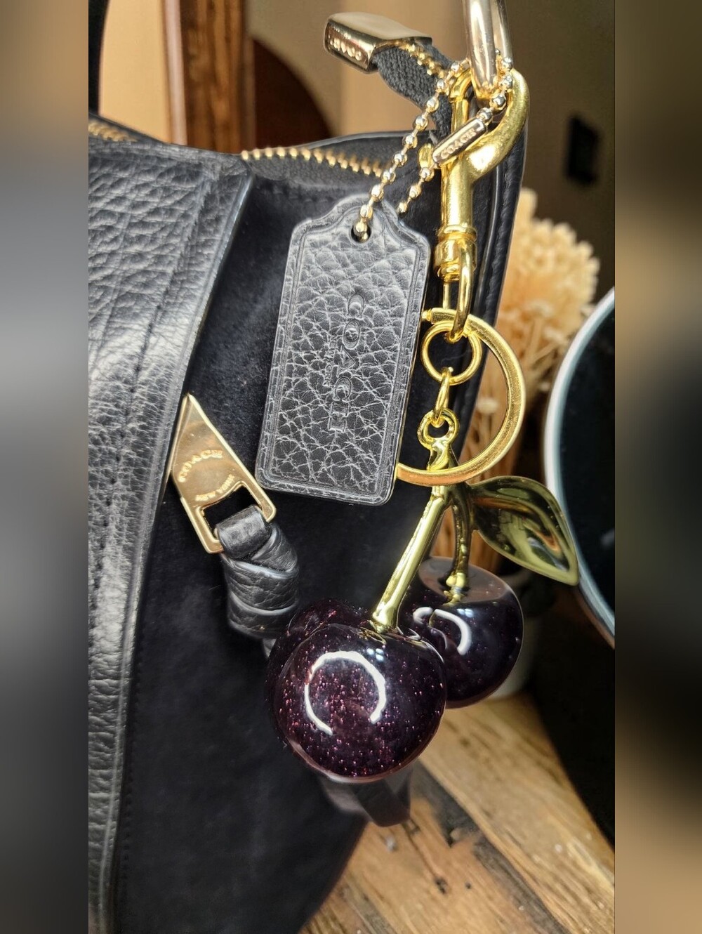 Coach Marlon Hobo Black Pebbled Leather Bag Style No. F79994 - Picture 2 of 15